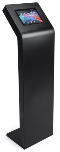 Displays2go Locking Tablet Floor Stand - color: Black, size: Up to 10.5” Monitor Size