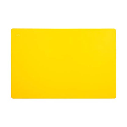 Thirteen Chefs Large 18 x 12 Yellow Cutting Board - Professional 1/2 Inch Thick HDPE for Poultry and Chicken - Food Service and Restaurant Certified - color: Yellow, size: 18"L x 12"W