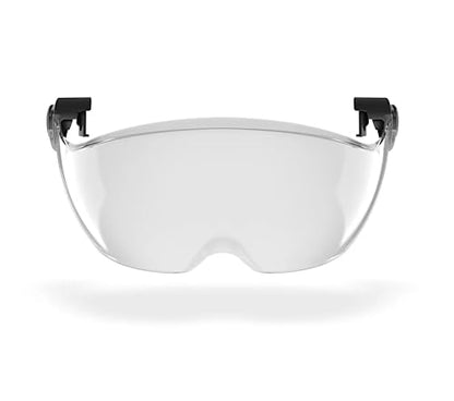 Defender Safety H2 Visor | ANSI Z87+ for H2 Safety Helmet | Fits Prescription Glasses | Tool-Free | Clear & Tinted Options - color: Clear