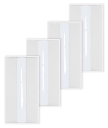 JCE Center Basket LED Troffer Panel Light:72W Dimmable Drop Ceiling Light,Wattage Adjustable 5-Color Tunable Max.9360LM, Premium V5.1 Listed (72W-2x4FT-4Packs) - size: 72W-2x4FT-4Packs