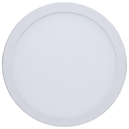 Satco 20W 8-Inch LED Downlight CCT Selectable 2700K–5000K 2000 Lumens Dual Dimming 120–277V Flat Face Round White IC Air Tight Energy Star Wet Rated S11847