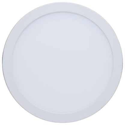 Satco 20W 8-Inch LED Downlight CCT Selectable 2700K–5000K 2000 Lumens Dual Dimming 120–277V Flat Face Round White IC Air Tight Energy Star Wet Rated S11847