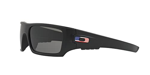 Oakley mens Oo9253 Det Cord Rectangular Sunglasses - color: Si Matte Black/Usa Icon