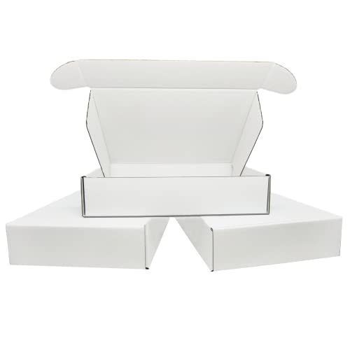 Small White Box 9 x 6 x 2 Inch Shipping Boxes 50 Pack - size: 9 x 6 x 2 Inch