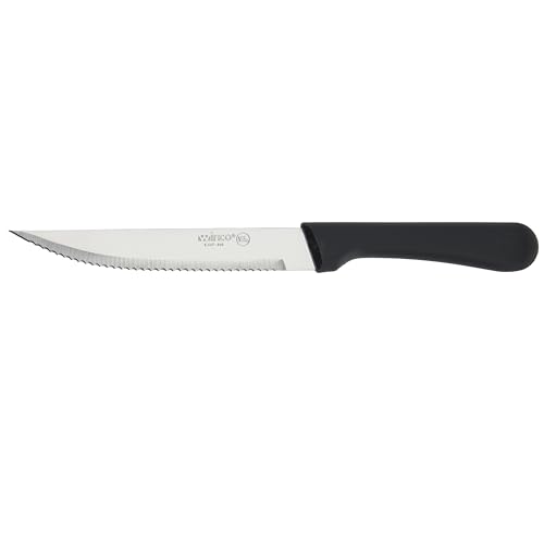 Winco Black Blade, Plastic Steak Knife with Handle (Set of 12) - size: 5", style: PP Pointed