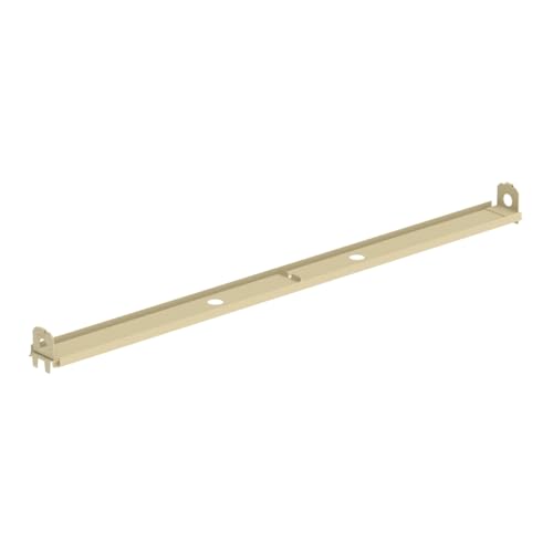 Lozier 4' W Gondola Heavy Duty Bottom Rail PLT Platinum - color: Platinum, size: 4' W