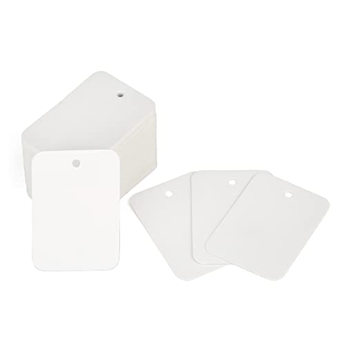 G2PLUS 1000 PCS Price Tags, 1.9 X 1.3 in White Paper Labels, Unstrung - color: White Blank