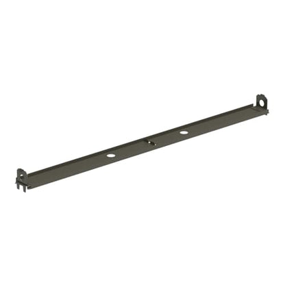 Lozier 3' W Gondola Heavy Duty Bottom Rail QG8 Clear Coat - color: Clear Coat, size: 3' W