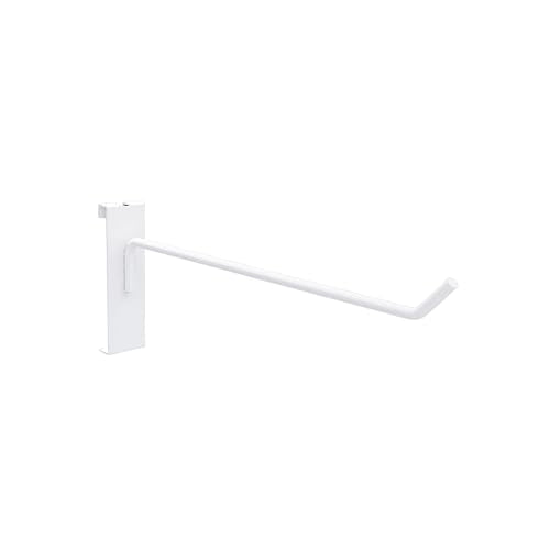 8-inch White Gridwall Hanger, 25PCS Metal Gridwall Hanging Hangers - color: White, size: 8 Inch