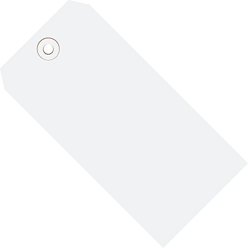 Discount Tag & Label White Shipping Tags, 13 Pt., 2 3/4" x 1 3/8", 1, (Case of 1000) - color: White, size: Model #1 - 2 3/4" x 1 3/8", style: Plain