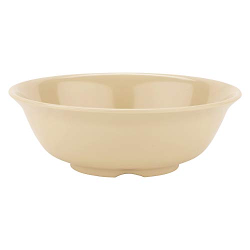 GET 16 oz Beige Supermel Round Melamine Cereal Bowl (Set of 12) - color: Teal, size: 24 Ounces, style: Set of 12