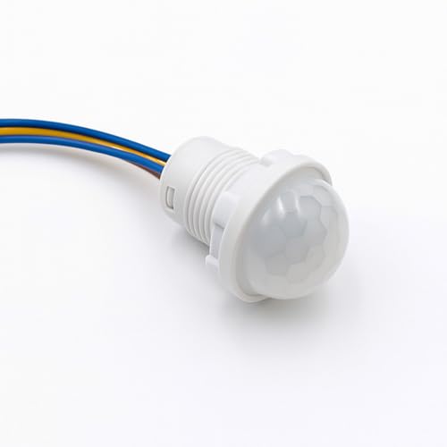 Gebildet 4pcs Motion Sensor Light Switch, PIR Infrared Sensor, 30S Time Delay, Smart Detection for LED, Bulb and Other Existing Light, Ceiling & Wall Mount, Automatic Light Control, 100-240V/40W - color: White-E1664