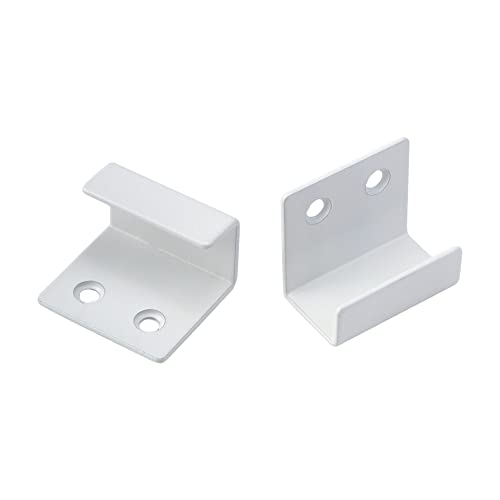 Coshar 10 Pcs Stainless Steel Hanger Bracket, 21mm Inner Width, White - size: 21mm Inner Width(White)