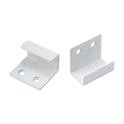 Coshar 10 Pcs Stainless Steel Hanger Bracket, 21mm Inner Width, White - size: 21mm Inner Width(White)