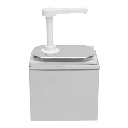 Sauce Dispenser Pump, Stainless Sauce Station Condiment Pump Station Ketchup Dressing BBQ Sauce Pumps Dispenser for Buffet, Restaurant, Cake Room, Coffee Shop Equipment (Single Head) - size: Single Head
