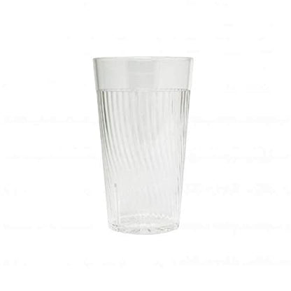 TrueCraftware- 14 oz. Belize Tumbler/Drinking Cups Clear Polycarbonate Set of 12-Premium Iced Tea Glasses Stackable Reusable Drinking Glasses Dishwasher Safe Break-Resistant for Home Restaurants - color: Clear, size: 14 oz