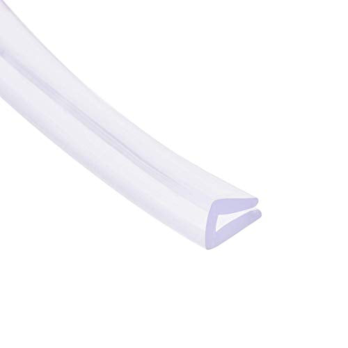uxcell Trim Seal, PVC U-Seal Channel Edge Protector Sheet, Fits 1-3mm Edge 5Meters/16.4Ft Length, 0.39" Height Transparent - size: 16.4Ft x0.39"