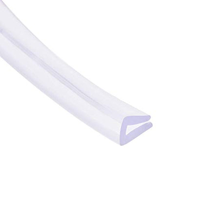 uxcell Trim Seal, PVC U-Seal Channel Edge Protector Sheet, Fits 1-3mm Edge 5Meters/16.4Ft Length, 0.39" Height Transparent - size: 16.4Ft x0.39"