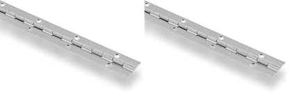 Hardware Essentials 853400 Continuous Pin 12" x 1-1/2" Stainless Steel (Pack of 2) - color: Steel Finish, size: 12" x 1-1/2" (Pack of 2)