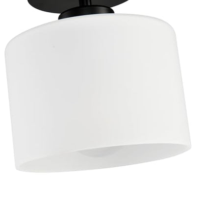 Semi Flush Mount Ceiling Light, Modern Kitchen Lighting Fixtures Ceiling, Rustic Ceiling Light Fixtures, Ceiling Lights with Glass Shade for Hallway Foyer Entryway Bedroom - color: 1 Pack Milk Glass, size: 1 Pack