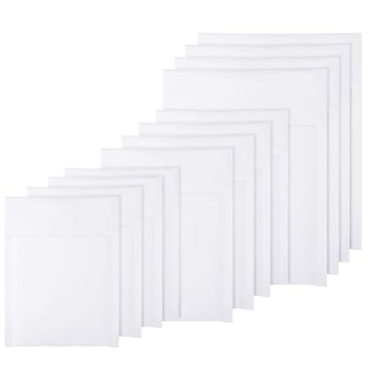 50 Pcs Kraft Bubble Mailers 3 Size Padded Envelopes, White - color: White