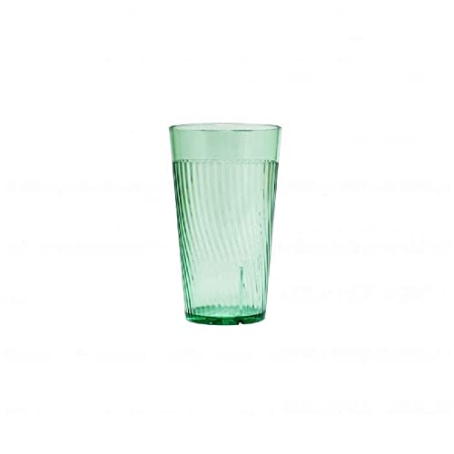 TrueCraftware- 10 oz. Belize Tumbler/Drinking Cups Green Polycarbonate Set of 12-Premium Iced Tea Glasses Stackable Reusable Drinking Glasses Dishwasher Safe Break-Resistant for Home Restaurants - color: Green, size: 10 oz