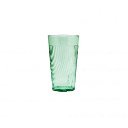 TrueCraftware- 10 oz. Belize Tumbler/Drinking Cups Green Polycarbonate Set of 12-Premium Iced Tea Glasses Stackable Reusable Drinking Glasses Dishwasher Safe Break-Resistant for Home Restaurants - color: Green, size: 10 oz