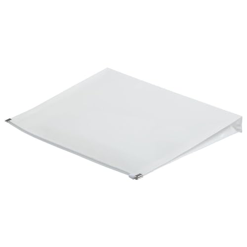 JAM PAPER Plastic Envelopes with Zip Closure - Letter Booklet - 9 3/4 x 13 - White - 3/Pack - color: White, size: Letter Size - 3 Pack