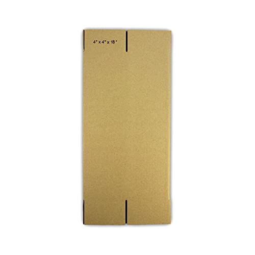 15 EcoSwift 4x4x18 Corrugated Cardboard Packing Boxes Mailing Moving Shipping Box Cartons 4 x 4 x 18 inches