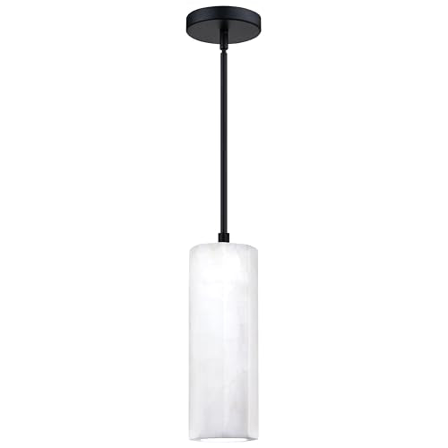 3 Pack 1 Light Hanging Kitchen Island Natural Polyhedral Alabaster Marble Pendant Ceiling Light Fixture,Modern Industrial Farmhouse Light Black Finish Over Sink Restaurant bar Corridor - color: Black 3.6" Round Marble, size: 3 Pack