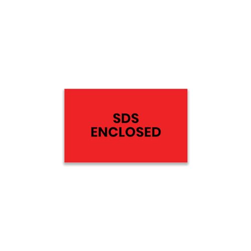 StickerJet SDS Enclosed Labels 3"x5" – 500 Pcs Adhesive Roll for Shipping, Packing, Warehousing & Handling Instructions﻿– Easy Peel & Stick Warning Stickers – Made in USA - color: Sds Enclosed