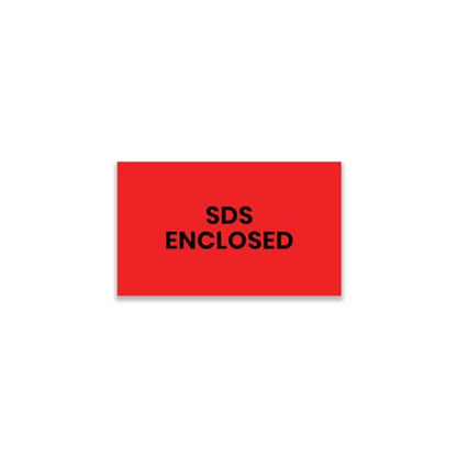 StickerJet SDS Enclosed Labels 3"x5" – 500 Pcs Adhesive Roll for Shipping, Packing, Warehousing & Handling Instructions﻿– Easy Peel & Stick Warning Stickers – Made in USA - color: Sds Enclosed