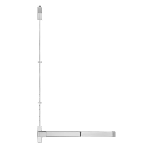 BEAMNOVA Vertical Rod Panic Bar Exit Device Push Bar, 27.5 Inch Metallic - color: Metallic, size: 27.5 inch