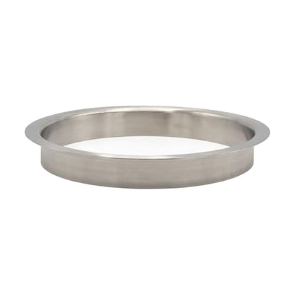 Outwater 8" (Nominal) Diameter x 1" Height 304 Polished Stainless Steel Trash Grommets for Countertop Inserted Trash Chutes - size: 8in. Dia x 1in. H
