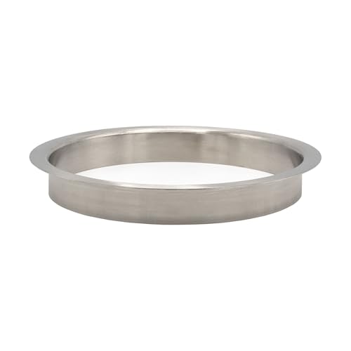 Outwater 8" (Nominal) Diameter x 1" Height 304 Polished Stainless Steel Trash Grommets for Countertop Inserted Trash Chutes - size: 8in. Dia x 1in. H