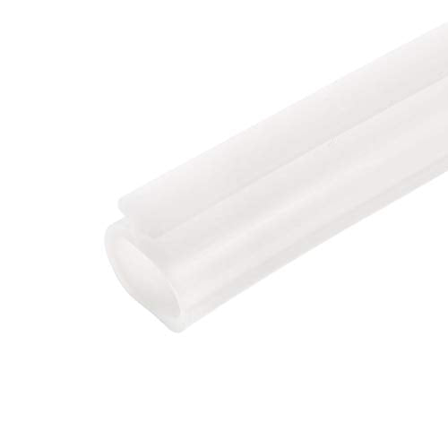 uxcell T-Slot Mount Window Weatherstrip Seal 9mm Bulb Bubble for 5mm Slot 5 Meters Long White - color: White, size: 5m