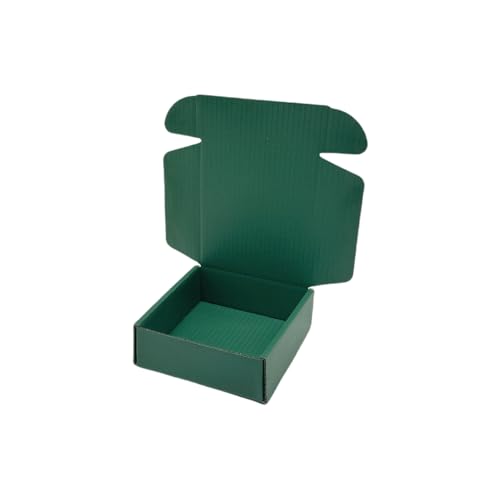 50 Pack 5.5x5.1x2 in Hunter Green Shipping Boxes - color: Hunter Green, size: 5.5x5.1x2 in