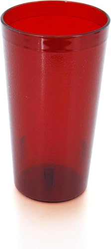 New Star Foodservice Restaurant-Grade Beverage Tumblers, Red, 16 oz