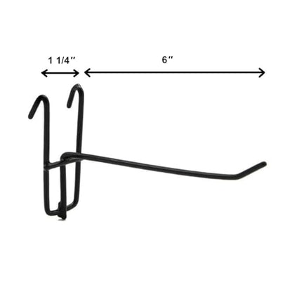 Eastern Tree 30 Packs 6" Metal Gridwall Hooks, Standard Grid Wall Hooks is Fit to Any Grid Wall Panels - size: 6 Inch