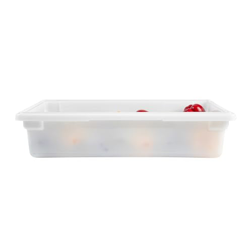 Restaurantware 26 x 18 x 6 In White Plastic Food Storage Box, 1 Count
