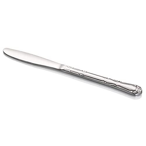 New Star Foodservice Rose Pattern Dinner Knife, 8.5-Inch