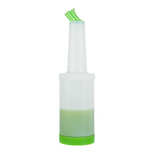 Restaurantware 1 qt Green Plastic Quick Pour Storage Container Bottle - color: Green, size: 32 Ounces
