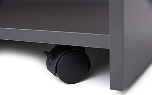 Displays2go Podium Stand, Gray - color: Gray