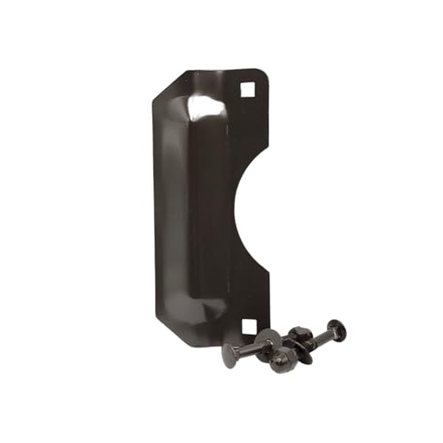Door Latch Protector | Steel Lock Latch Guard Plate | Storefront Door Security | Cover Plate for Out-Swinging Doors | Tuff Strike | Oil Rubbed Bronze - color: Oil Rubbed Bronze