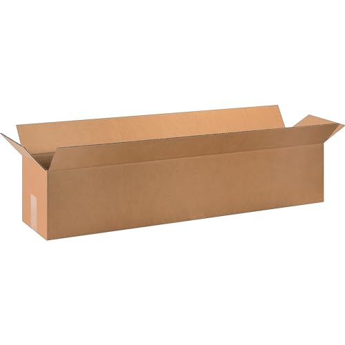 BOX USA Long Boxes Holds 65lbs, 40x8x8, 25-Pk for Shipping & Packing - size: 40x8x8" (25-Pack)