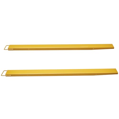 VEVOR Pallet Fork Extensions 84" Length 5.5" Width Heavy Duty Carbon Steel - size: ‎84 x 5.5 Inch