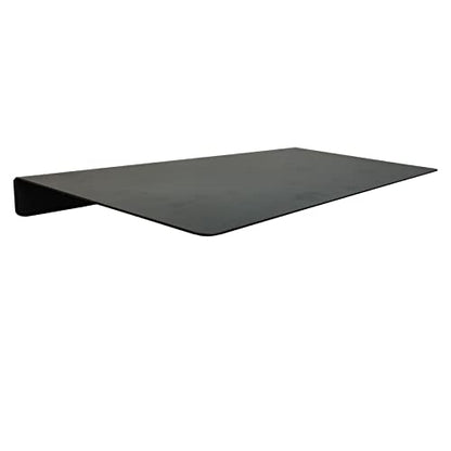 Linear Floating Shelf Wall Mounted Metal Shelves Heavy Duty Industrial Modern Steel Black Linear Metal Wall Shelf Display Shelves for Decorative for Modern Farmhouse Living Room (8-inch X 16.5-inch) - size: 8"*16.5"