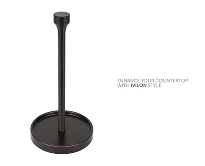 Ivilon Countertop Paper Towel Holder - Modern Bell End Minimalist Design - Color Oil Rubbed Bronze - color: Oil Rubbed Bronze