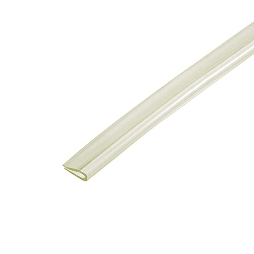 uxcell Trim Seal, PVC U-Seal Channel Edge Protector Sheet, Fits 1.5-2mm Edge 5Meters/16.4Ft Length, 0.24" Height Transparent - size: 16.4Ft x0.24"