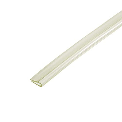 uxcell Trim Seal, PVC U-Seal Channel Edge Protector Sheet, Fits 1.5-2mm Edge 5Meters/16.4Ft Length, 0.24" Height Transparent - size: 16.4Ft x0.24"